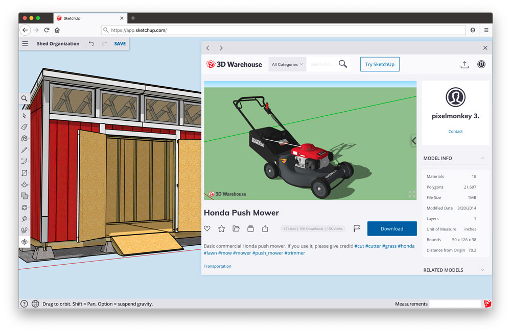 SketchUp 3D Warehouse Auffindbarkeit